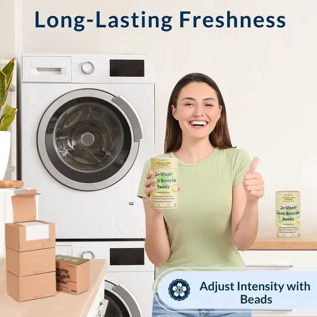 Alt view image 5 of 7 - InWash Scent Booster Beads Fresh Essence Scent, Laundry Beads fabric softener, 24 oz Lasts Up to 70 Washing Cycles EcoFriendly & Safe for Babies and Kids