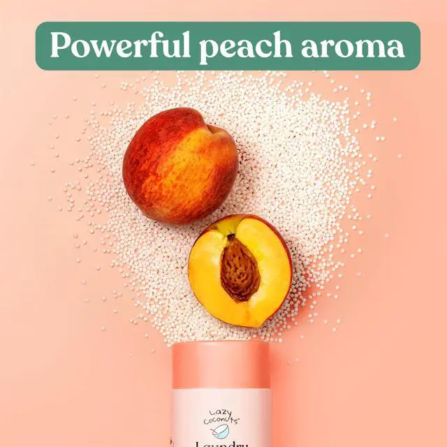 Alt view image 3 of 7 - Sweet Peach Laundry Beads - Eco Friendly, Plastic Free, Minimal, Natural Ingredients - Dye Free Laundry Scent Boosters, Zero Waste, Recyclable Package, Carbon Negative