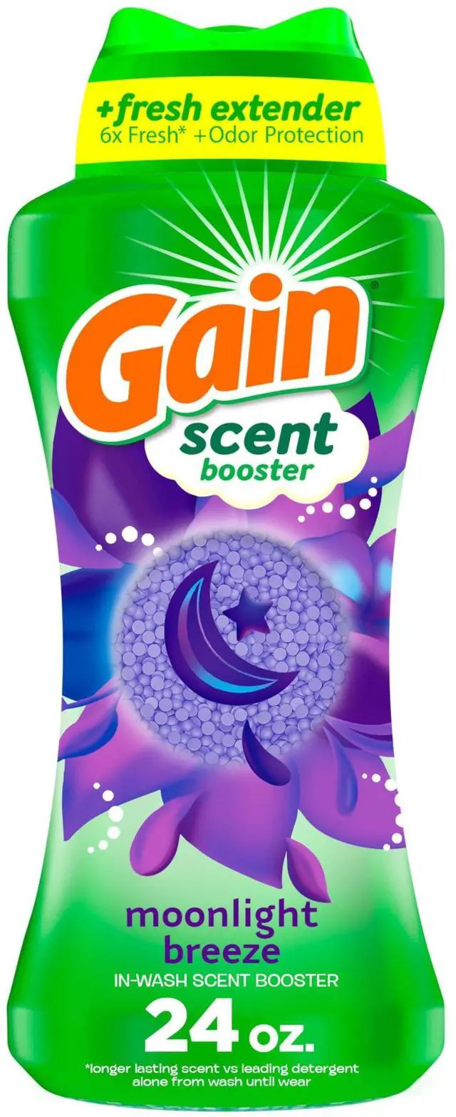 Main image of In-Wash Laundry Scent Booster Beads Long-Lasting Fresh Scent Beads All Day Freshness and Odor Protection, Moonlight Breeze Scent, 24 oz (Packaging May Vary)