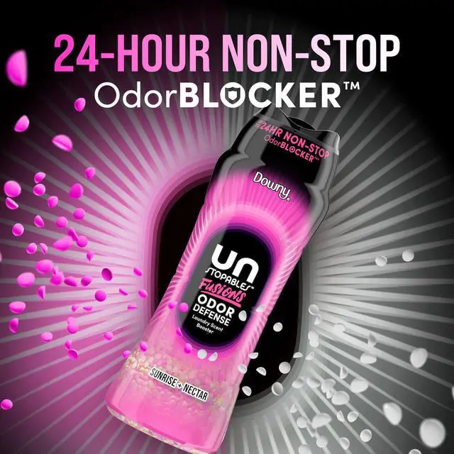 Alt view image 2 of 7 - Unstopables Fusions Odor Defense In-Wash Laundry Scent Booster Beads, Sunrise + Nectar Scent, 10.7 OZ, 2-in-1 Laundry Beads for Odor Defense