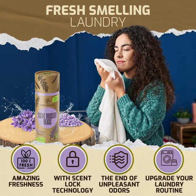 Alt view image 2 of 6 - Scent Boosters for Washer, Lavender Aroma - Bulk Laundry Booster Beads and Fabric Smell Deodorizer - In Wash Odor Eliminator Pods for Fresh Scented Clothes