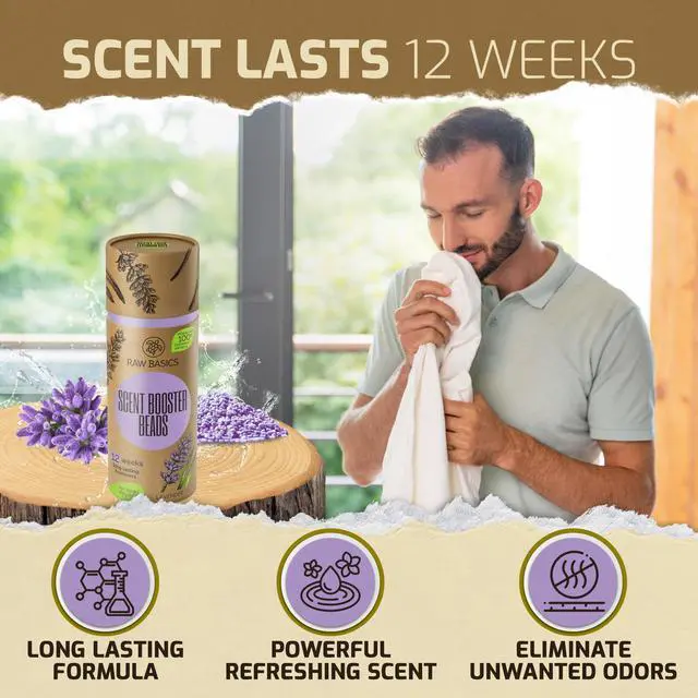 Alt view image 6 of 6 - Scent Boosters for Washer, Lavender Aroma - Bulk Laundry Booster Beads and Fabric Smell Deodorizer - In Wash Odor Eliminator Pods for Fresh Scented Clothes