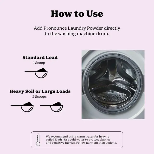 Alt view image 6 of 7 - Laundry Detergent Powder Alternative | Cleaner Ingredients. Safer for Sensitive Skin. Stain + Smell Fighting. With Essential Oils. HE Safe (Lavender, 120 Loads).