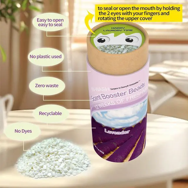 Alt view image 2 of 7 - Laundry Scent Boosters 312G,Lavender Scent Boosters for WasherBulk Laundry Booster Beads and fabric scent boosterFresh Scented Clothes fo 12 Weeks