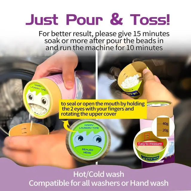 Alt view image 3 of 7 - Laundry Scent Boosters 312G,Lavender Scent Boosters for WasherBulk Laundry Booster Beads and fabric scent boosterFresh Scented Clothes fo 12 Weeks