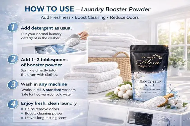 Alt view image 3 of 7 - Laundry Scent Booster Powder, Clean Cotton Fresh