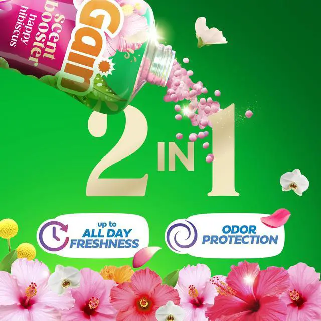 Alt view image 3 of 7 - In-Wash Laundry Scent Booster Beads Long-Lasting Fresh Scent Beads All Day Freshness and Odor Protection, Happy Hibiscus Scent, 24 oz (Packaging May Vary)