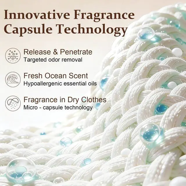Alt view image 3 of 7 - Eco Scent Beads Laundry 30oz, Gentle InWash Scent Booster Beads with Plastic Free Recyclable Package, Up to 85 Washing Cycles for 12 week Long-Lasting Freshness, Ocean Fresh Scent