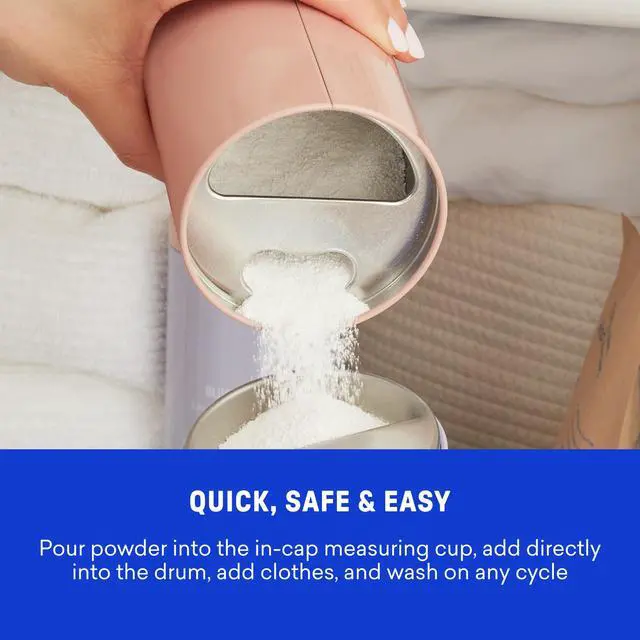 Alt view image 7 of 7 - Oxi Laundry Booster Powder with Tin, Starter Set, Clear Skies Scent, 25 Loads, 17.6 oz, Plastic-Free, Eco Friendly, Oxy Cleaner, Stain Remover