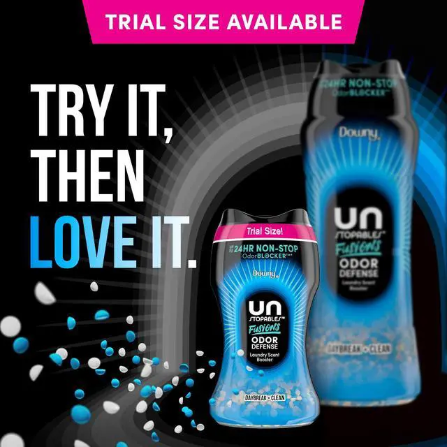 Alt view image 6 of 7 - Unstopables Fusions Odor Defense In-Wash Laundry Scent Booster Beads, Daybreak + Clean Scent, 21.1 OZ, 2-in-1 Laundry Beads for Odor Defense
