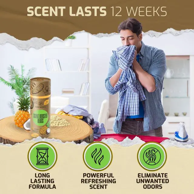 Alt view image 6 of 7 - Laundry Scent Boosters, Tropical Aroma - Washer Beads and Deodorizer Supplies - Fragrance Essentials for All Fabric - Scented Bulk Odor Eliminator and Clothes Refresher - Long Lasting Smell Remover