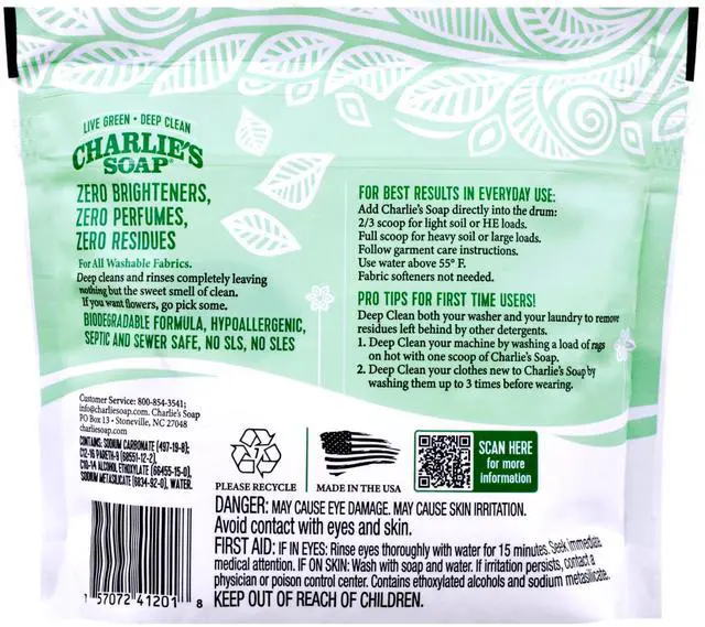 Alt view image 2 of 7 - Powder (50 Loads, 1 Pack) Hypoallergenic Deep Cleaning Washing Powder Detergent Eco-Friendly, Safe, and Effective