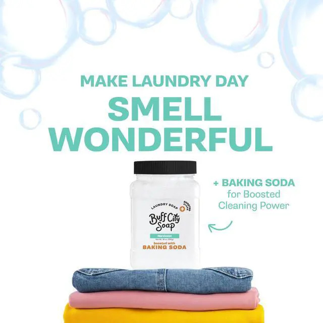 Alt view image 2 of 7 - Powder Laundry Soap Plus - Made With Simple, Plant-Based Ingredients & Boosted With Baking Soda - Magnolia, Apple, Blackberry, & Lemon Scented Laundry Detergent Powder - Magnolia