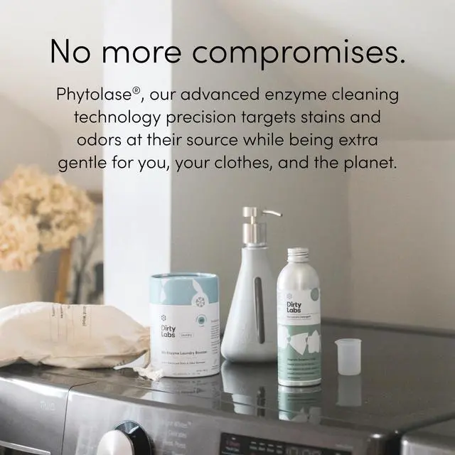 Alt view image 5 of 7 - | Scent Free | Bio Enzyme Laundry Booster | 48 Loads (1 lb) | Hyper Concentrated | High Efficiency & Standard Machine Washer | Nontoxic, Biodegradable | Stain & Odor Removal Enzyme Booster