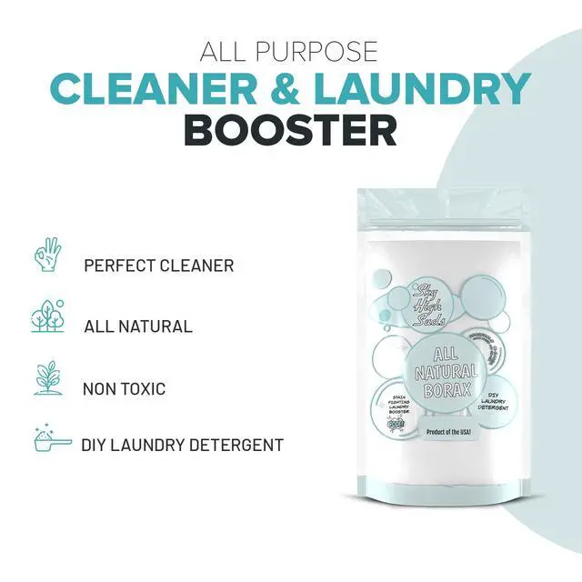 Alt view image 2 of 7 - All-Natural Borax Powder, 2 lb, Laundry Booster, Made in USA