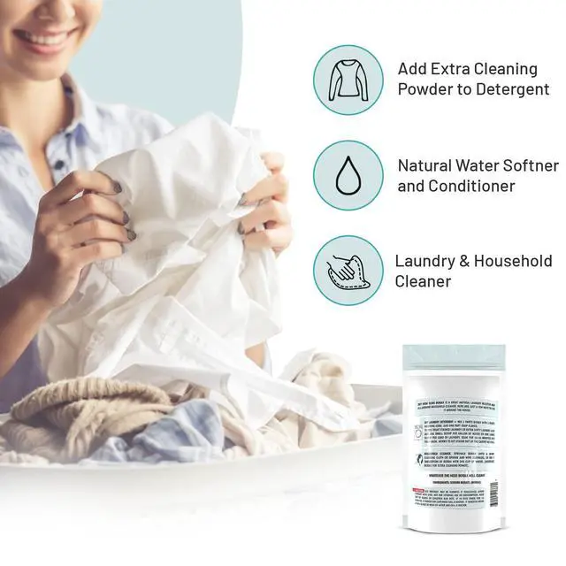 Alt view image 3 of 7 - All-Natural Borax Powder, 2 lb, Laundry Booster, Made in USA