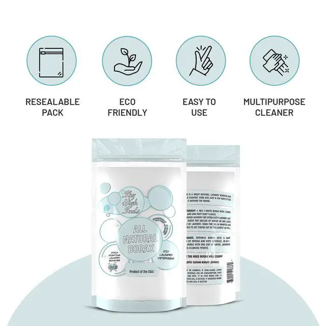 Alt view image 6 of 7 - All-Natural Borax Powder, 2 lb, Laundry Booster, Made in USA