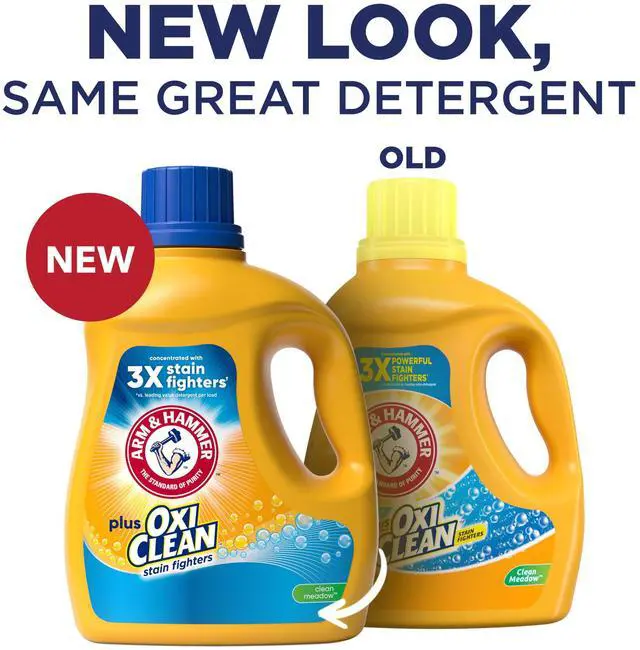 Alt view image 2 of 7 - Plus OxiClean Clean Meadow, 77 Loads Liquid Laundry Detergent, 100.5 fl oz