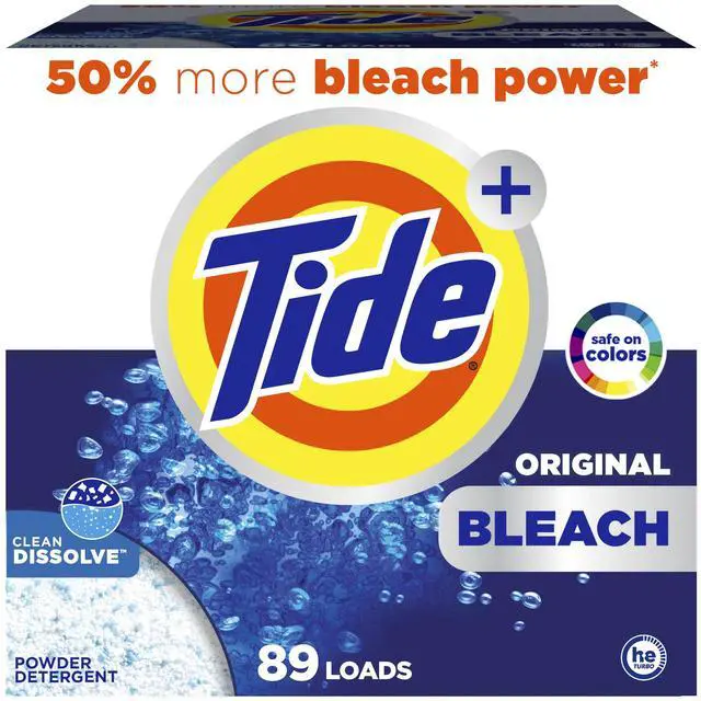 Main image of Powder Laundry Detergent with Bleach, Original Scent, 89 Loads, 129 oz