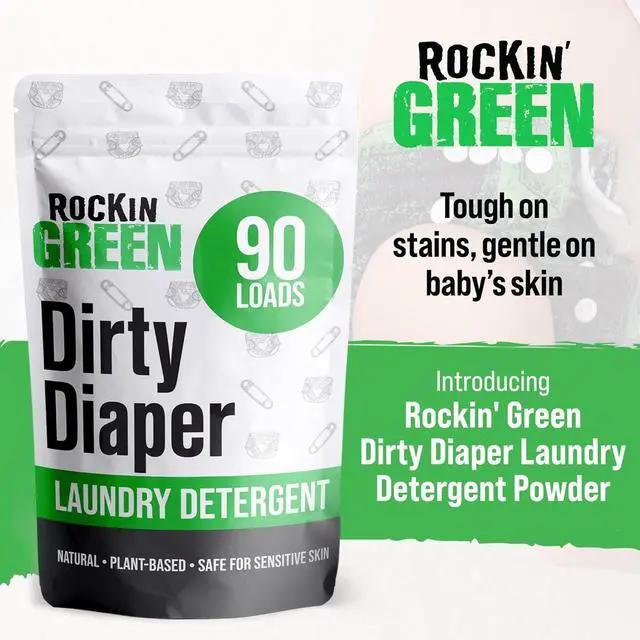 Alt view image 2 of 7 - Laundry Detergent, Plant based, All Natural Laundry Detergent Powder, Vegan and Biodegradable Odor Fighter, Safe for Sensitive Skin (Baby Cloth Diaper 90 Loads Unscented)