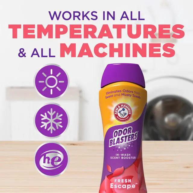 Alt view image 4 of 7 - Odor Blasters In-Wash Scent Booster,Laundry Scent Booster Fresh Escape-scent,24 Oz,(Pack of 2)