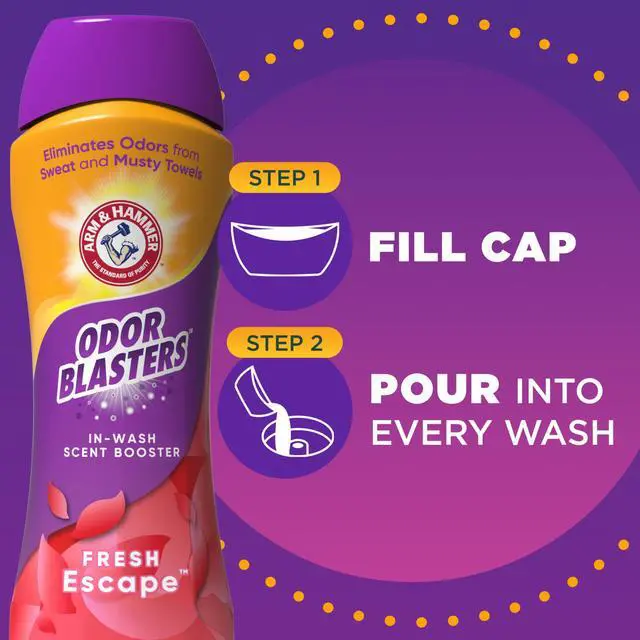 Alt view image 5 of 7 - Odor Blasters In-Wash Scent Booster,Laundry Scent Booster Fresh Escape-scent,24 Oz,(Pack of 2)