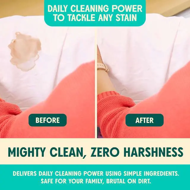 Alt view image 4 of 7 - Powder Laundry Detergent, Deep Cleaning, Plant Based, Natural Ingredients, 70 Loads Per Bag, Lavender, 44 Oz