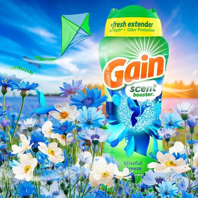 Alt view image 3 of 7 - In-Wash Laundry Scent Booster, Blissful Breeze Scent, 24.0 OZ, Fresh Extender + Odor Protection