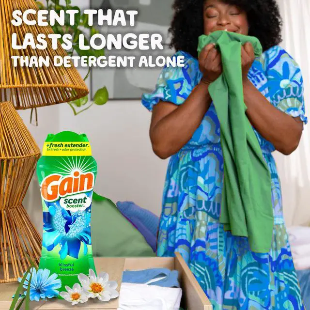 Alt view image 4 of 7 - In-Wash Laundry Scent Booster, Blissful Breeze Scent, 24.0 OZ, Fresh Extender + Odor Protection