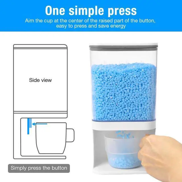 Alt view image 3 of 7 - Laundry Beads Dispenser, Wall-Mounted Laundry Detergent Dispenser for Laundry Room Organization, Suitable for Rice, Laundry Scent Booster Beads