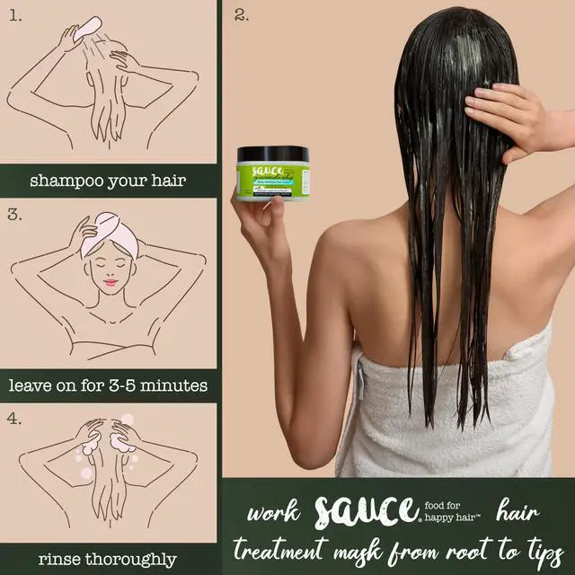 Alt view image 5 of 7 - Deep Conditioning Hair Mask for Dry Damaged Hair, Guacamole Whip (12 Fl Oz) Frizz Control with Avocado, Jarrah Honey, Monoi & Argan Oil