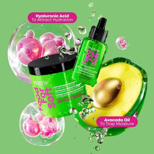 Alt view image 4 of 7 - Food For Soft Rich Hydrating Mask - For Dry & Brittle Hair, Hydrating Hair Mask, Adds Shine & Softness, With Avocado Oil & Hyaluronic Acid, Replenishes Moisture