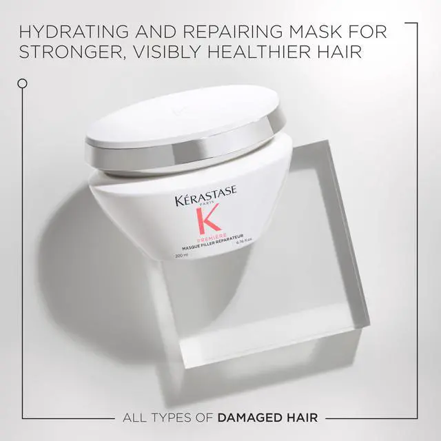 Alt view image 2 of 7 - Premiere Anti-Breakage Mask - For Breakage & Damaged Hair, Repairs Bonds & Removes Calcium Build-Up, With Glycine and Peptides, 7x Smoother Hair, 6.8 Fl Oz