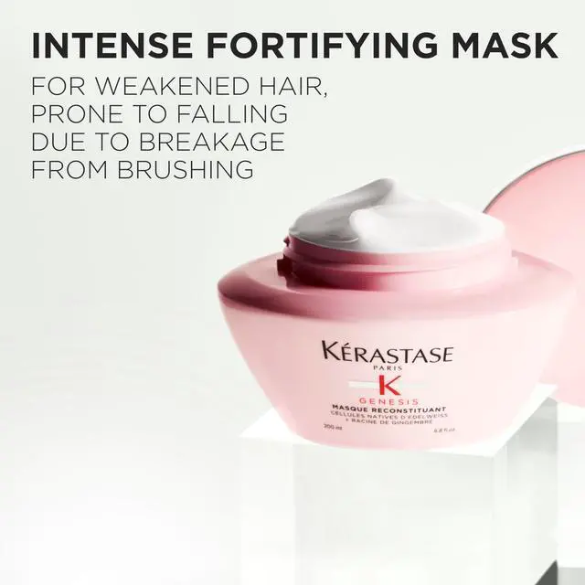 Alt view image 2 of 7 - Genesis Hair Mask | Anti-Breakage & Strengthening For Weak or Damaged Hair | Nourishes, Detangles, and Hydrates Hair | For Weakened Hair | Masque Reconstituant | 6.8 Fl Oz