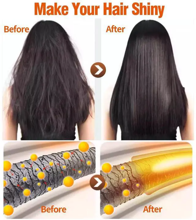 Alt view image 4 of 7 - 2 Pack Collagen Hair Mask & Keratin Hair Mask,Keratin Hair Treatment,Repair Treatment Deep Conditioning Hair Treatment Mask for Damaged Hair,Hydrating Conditioner with Argan Oil for Dry Hair