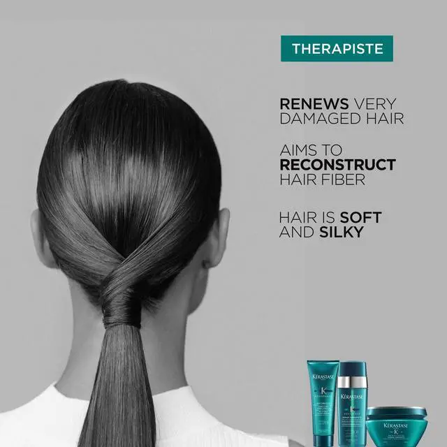 Alt view image 4 of 7 - Resistance Therapiste Hair Mask, Repairing Cream for Weak, Over-Processed and Damaged Hair, Strengthens and Deeply Nourishes, Protects Against Breakage, 6.8 Fl Oz