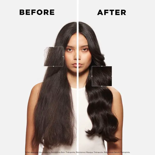 Alt view image 3 of 7 - Resistance Therapiste Hair Mask, Repairing Cream for Weak, Over-Processed and Damaged Hair, Strengthens and Deeply Nourishes, Protects Against Breakage, 6.8 Fl Oz