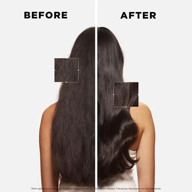 Alt view image 7 of 7 - Resistance Therapiste Hair Mask, Repairing Cream for Weak, Over-Processed and Damaged Hair, Strengthens and Deeply Nourishes, Protects Against Breakage, 6.8 Fl Oz
