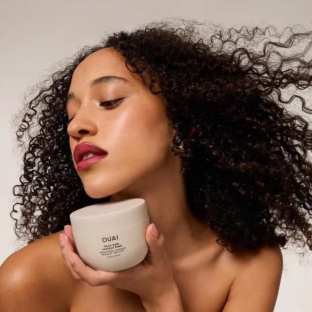 Alt view image 7 of 7 - Thick Hair Mask - Deep Conditioning Hair Mask with Almond Oil, Olive Oil, & Hydrolyzed Keratin to Restore Damaged Strands - Phthalate & Paraben Free (8 fl oz)