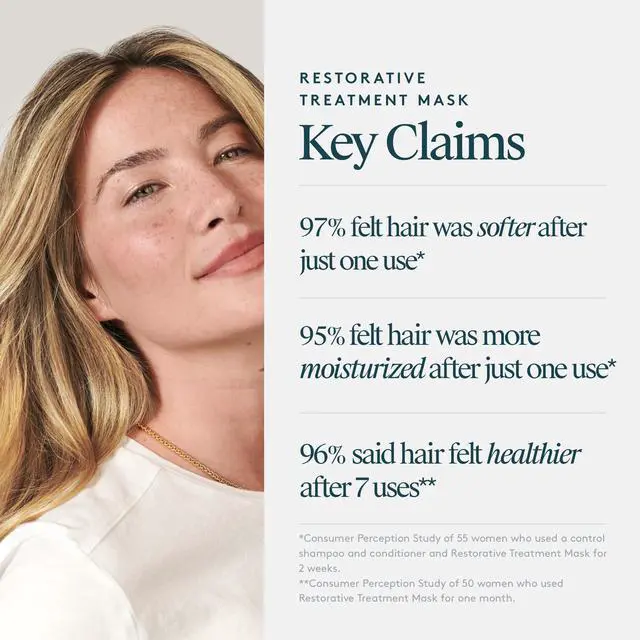 Alt view image 6 of 7 - Restorative Hair Mask Treatment for Damaged Hair with Keratin and Baobab Seed Oil, Safe for All Hair Types, Color Safe