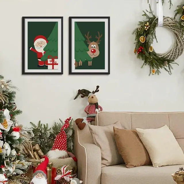 Alt view image 7 of 7 - 13x19 Picture Frame Set of 5, Display Pictures 11x17 with Mat or 13 x 19 Without, Wall Gallery Poster Frames, Black