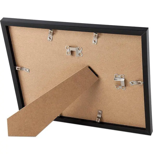 Alt view image 3 of 6 - Certificate Frame with High Definition Glass, 8.5 by 11 Picture Diploma Document Frames for Wall and Tabletop, Black 5 Pack