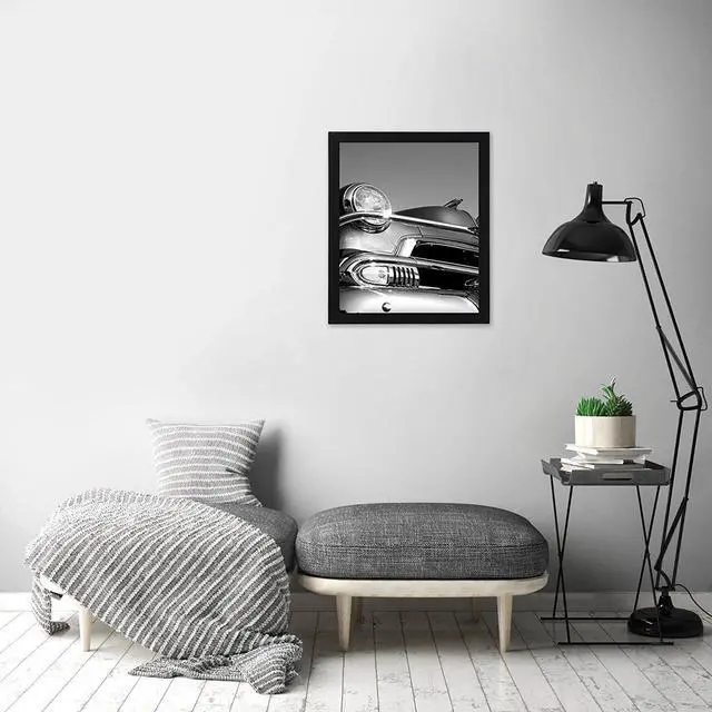 Alt view image 4 of 7 - 18x24 Poster Frame - Black Engineered Wood with Polished Plexiglass - Wide Picture Frame for Vertical or Horizontal Wall Display - Epic Collection - Black