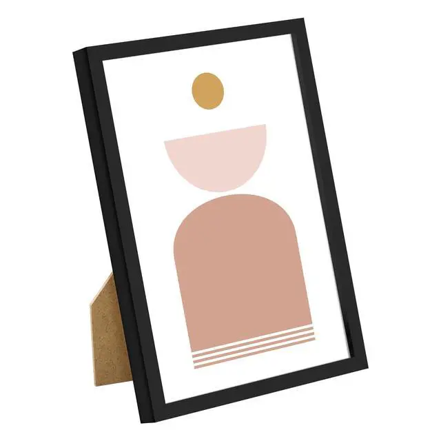 Alt view image 2 of 7 - 5x7 Picture Frame Set of 3, Made of High Definition Glass for 5 x 7 Black Frames, Wall and Tabletop Display Thin Border Photo Frame for Home Décor