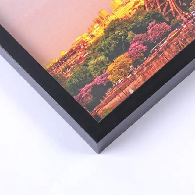 Alt view image 7 of 7 - 5x7 Picture Frame Set of 3, Made of High Definition Glass for 5 x 7 Black Frames, Wall and Tabletop Display Thin Border Photo Frame for Home Décor