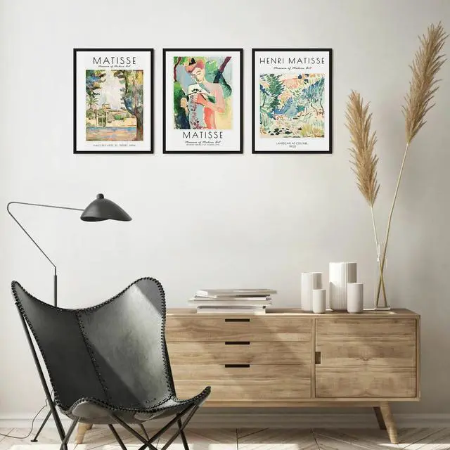 Alt view image 2 of 7 - 12x16 Picture Frame Black 3 Pack, Scratch-Proof Poster Frames 12 x 16 for Photo Gallery - Slide-In Strips, Horizontal or Vertical Wall Mounting