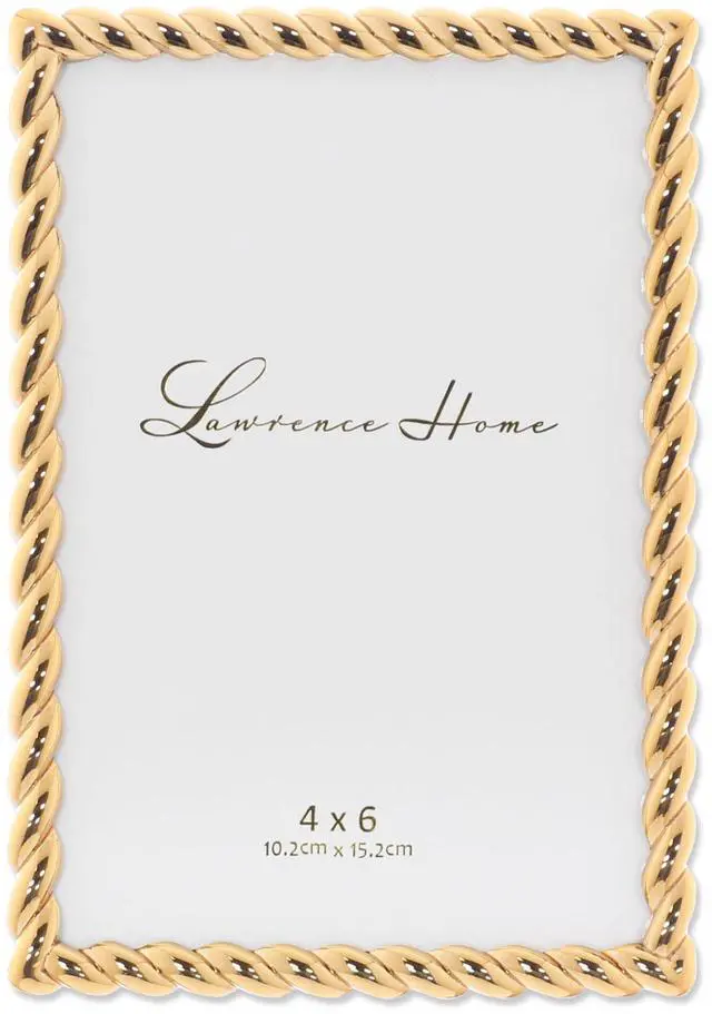 Main image of 4x6 Golden Rope Picture Frame (712046)