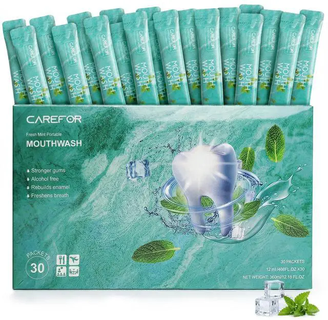 Main image of Travel Size Portable Alcohol & Fluoride Free Mini Bulk 30 Packets