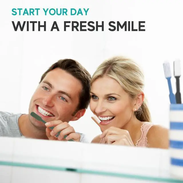 Alt view image 7 of 7 - 80 Prepasted Disposable Toothbrushes Individually Wrapped - Single Use Pre Pasted Disposable Toothbrushes with Toothpaste Built in - Waterless Toothbrush for Travel, Guests, Hotel, & Camping
