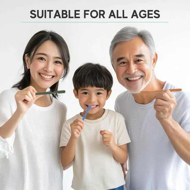 Alt view image 6 of 7 - 80 Prepasted Disposable Toothbrushes Individually Wrapped - Single Use Pre Pasted Disposable Toothbrushes with Toothpaste Built in - Waterless Toothbrush for Travel, Guests, Hotel, & Camping